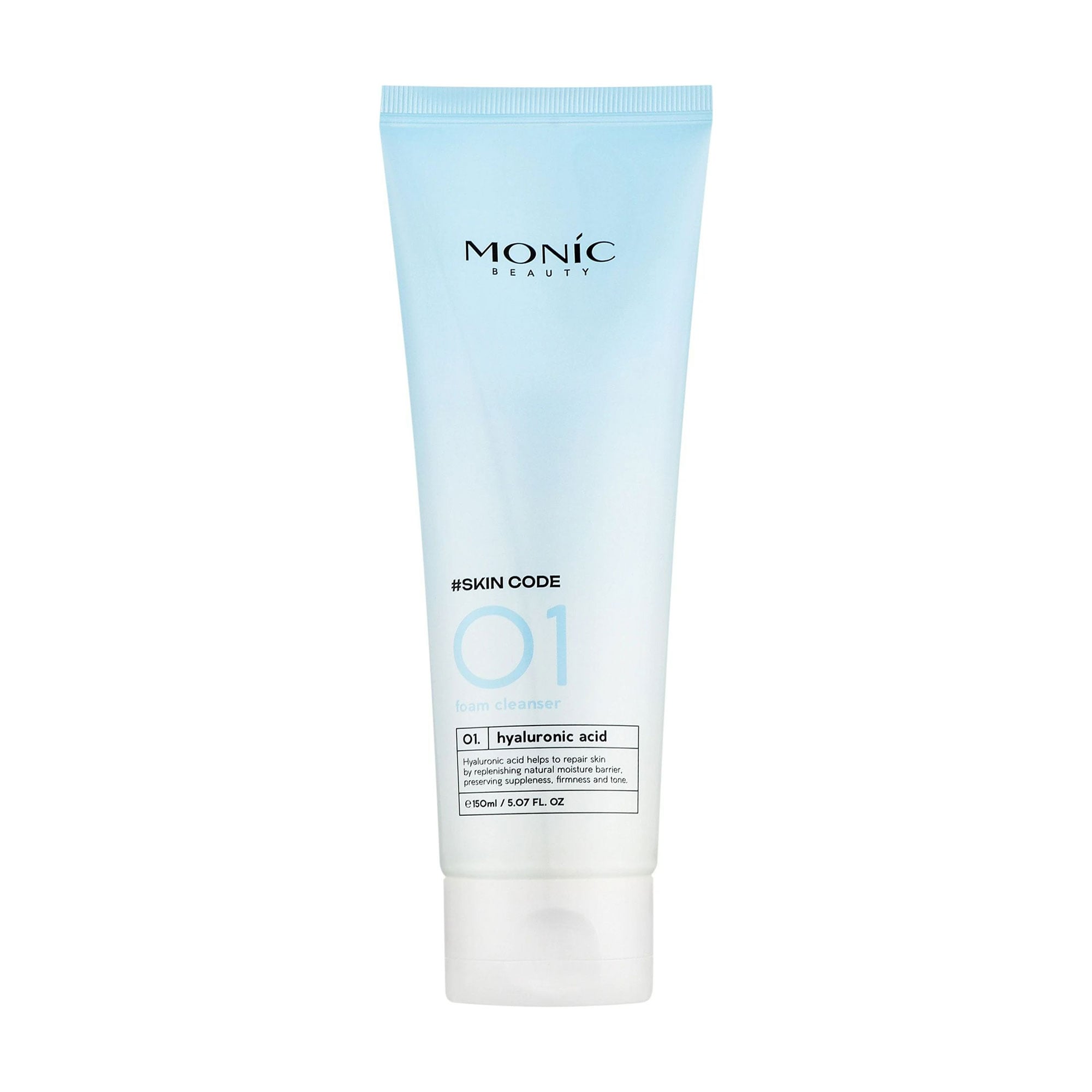 Пінка для вмивання Monic Beauty Skin Code 01 Hyaluronic Acid Foam Cleanser, 150 мл